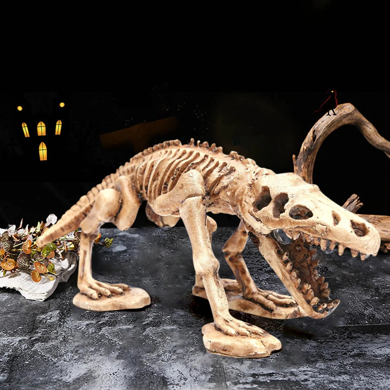 Halloween Decorations Indoor Outdoor Cow Skeleton, 2025 New Cow Skeleton Halloween Decoration, Cow Skeleton Halloween Decorative Prop Halloween on Clearance