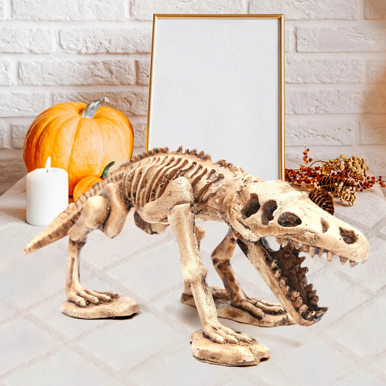 Halloween Decorations Indoor Outdoor Cow Skeleton, 2025 New Cow Skeleton Halloween Decoration, Cow Skeleton Halloween Decorative Prop Halloween on Clearance