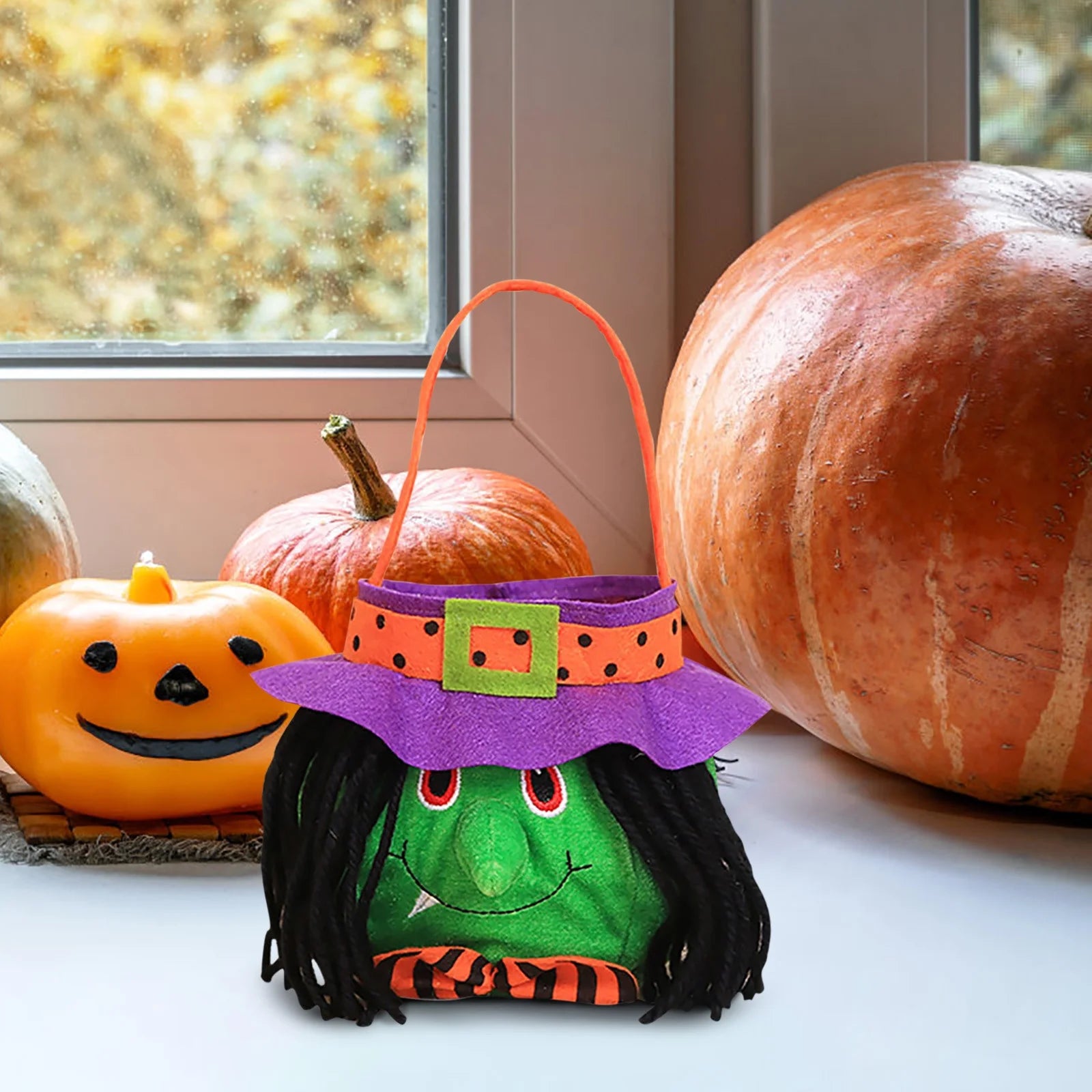 Halloween Bucket Basket Bags, Trick or Treat Bags, Halloween Candy Bags Treat Bags for Kids, Halloween Basket, Halloween Treat Bags, Halloween Bags